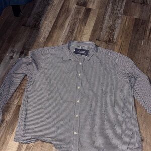 Vineyard Vines on the go performance black  and White Gingham Button-Down Shirt